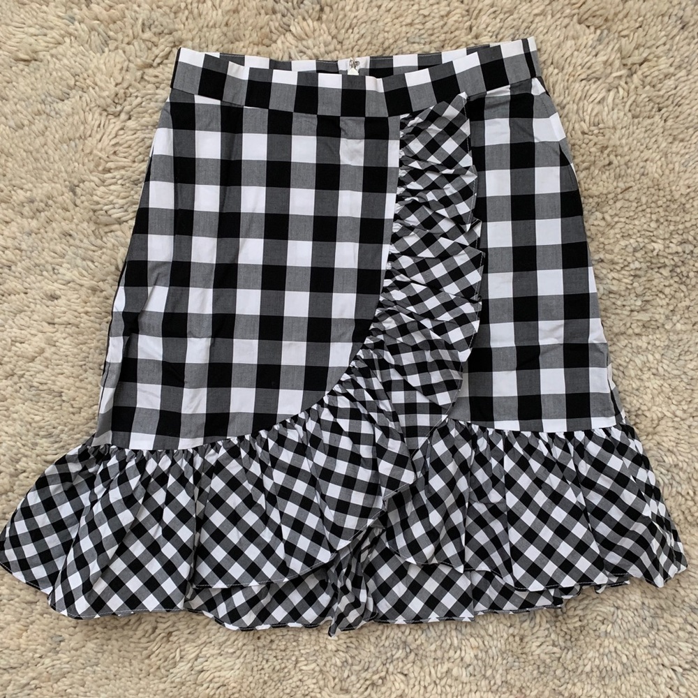 JCrew Ruffle Miniskirt Size 00 NWT